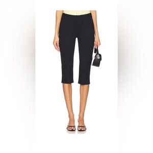 Free People Black Cropped Capris